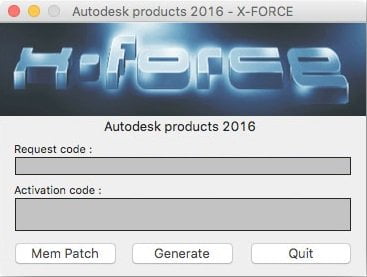 xforce keygen for autodesk 2016