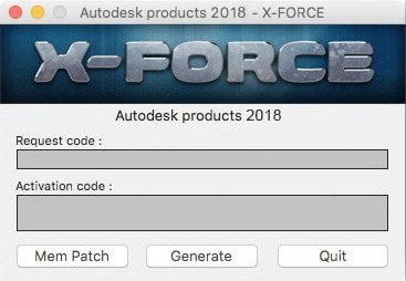 Autodesk 2018 All Products Keygen MAC by X-Force 
