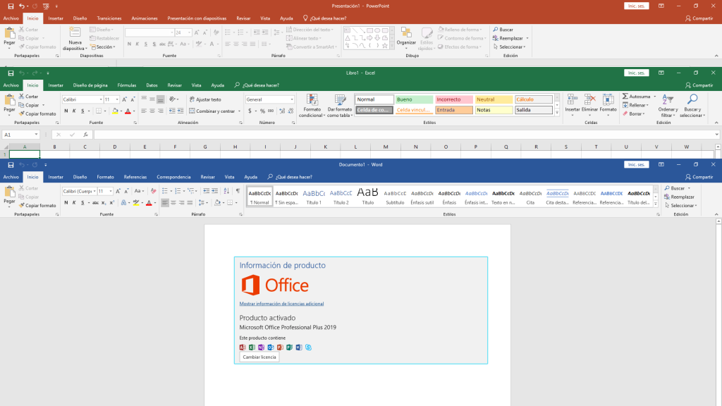 Microsoft Office Professional Plus 2019 (Español/Ingles)